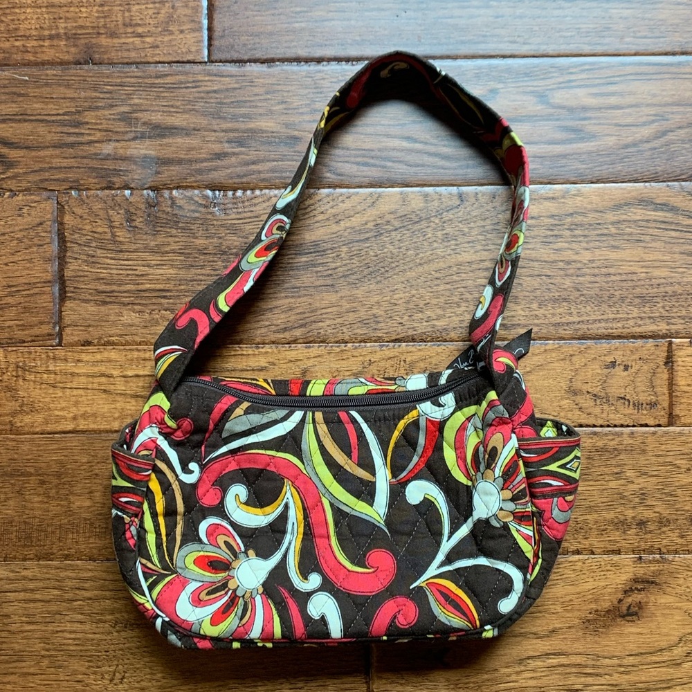 Vera Bradley Red, Brown & Yellow Floral Purse